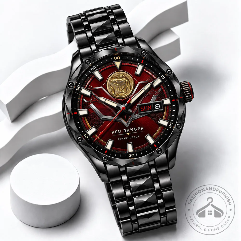 Power Rangers Red Ranger Tyrannosaurus Concept Fan Gentleman Watch
